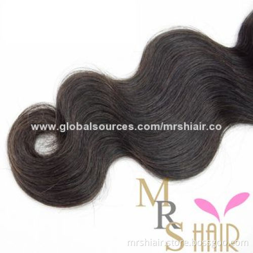 Cheap Human Hair Weave, Malaysian Virgin Hair, Body Wave, Grade 5A, Can Be Bleached